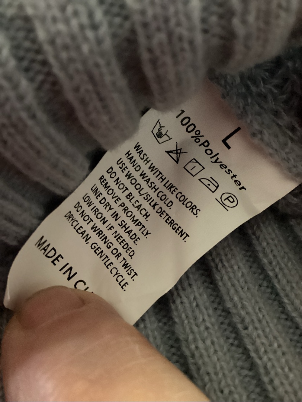 SHEIN Colorblock Cable Knit Sweater - Cream, Dusty Pink & Light Blue - Picture 4 of 4